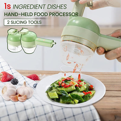 4 IN 1 Handheld Electric Vegetable Cutter