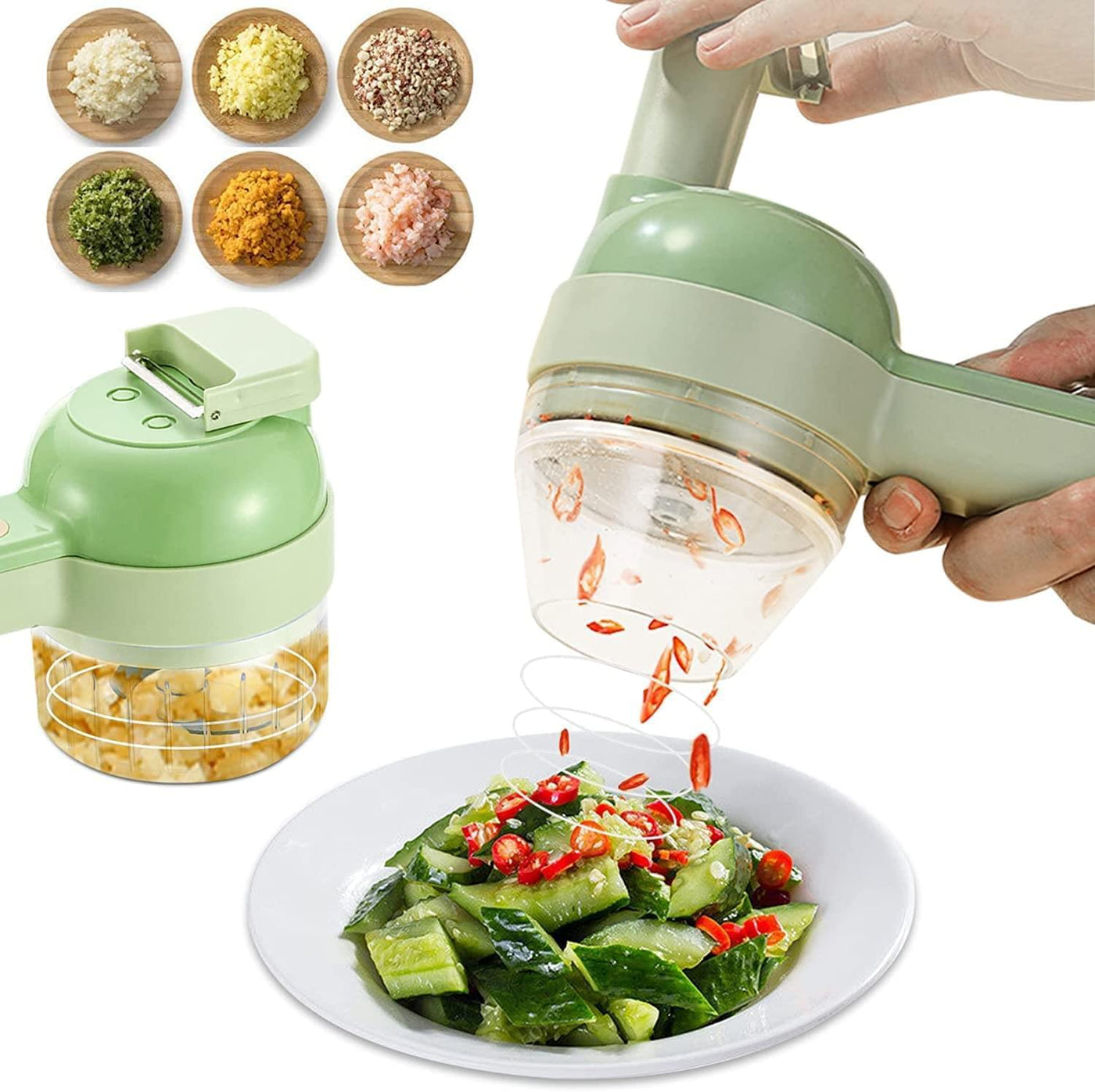4 IN 1 Handheld Electric Vegetable Cutter