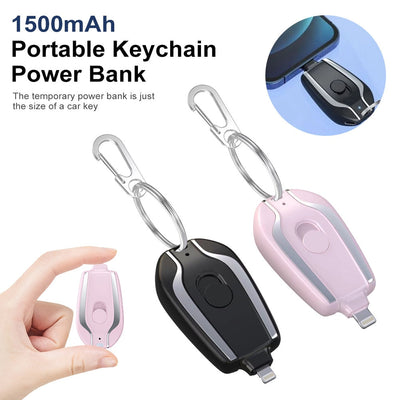 Mini Keychain Power Bank 1500Mah