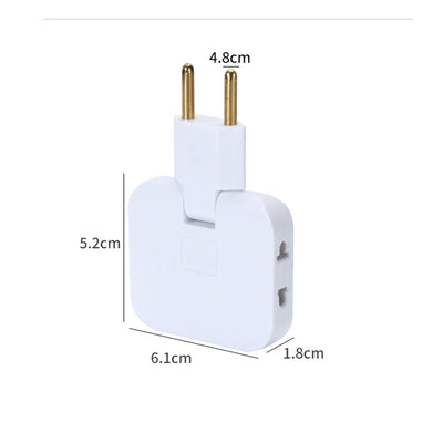 Extension Plug 3 In 1 Adaptor 180 Degree Rotation